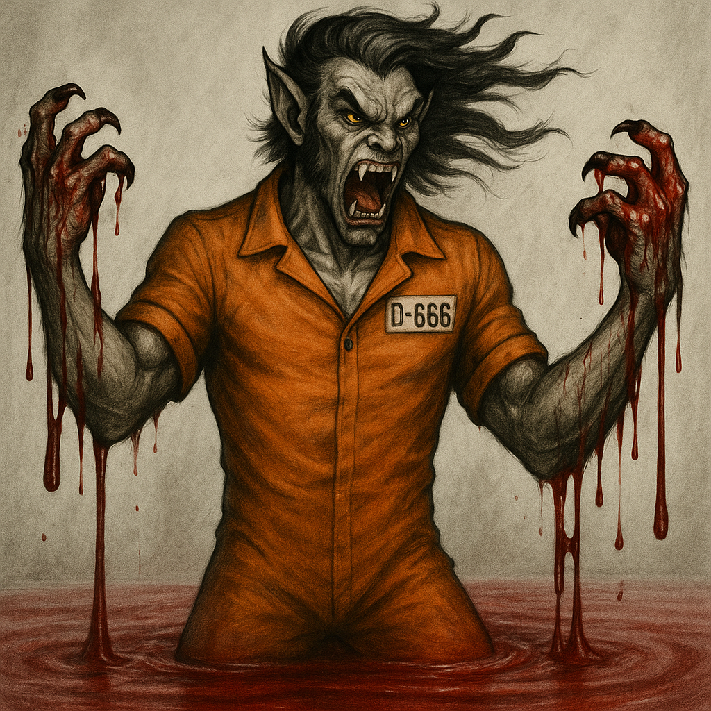 Vlad in a pool of blood
